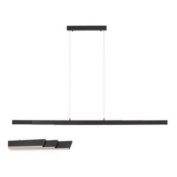 Leuchten Direkt 11660-13 - LED Reguliuojamas pakabinamas sietynas LUZI 3xLED/13W/230V juodas