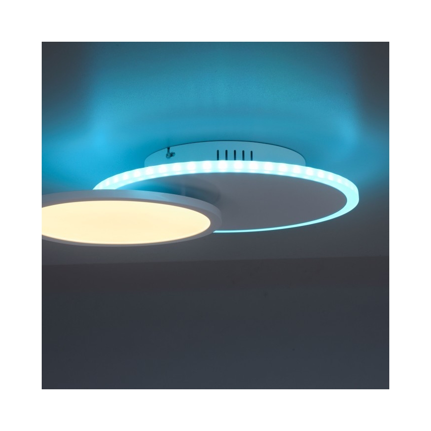Leuchten Direkt 11662-16 - LED RGB pritemdomas lubinis šviestuvas ARENDA LED/21W/230V + nuotolinio valdymo pultas