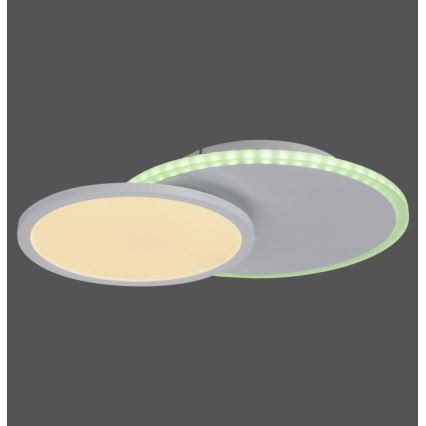 Leuchten Direkt 11662-16 - LED RGB pritemdomas lubinis šviestuvas ARENDA LED/21W/230V + nuotolinio valdymo pultas