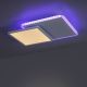 Leuchten Direkt 11663-16 - LED RGB pritemdomas lubinis šviestuvas ARENDA LED/22W/230V + nuotolinio valdymo pultas