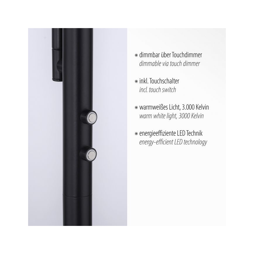Leuchten Direkt 11710-18 - LED Reguliuojama lempa HANS LED/21,5W/230V + LED/4W