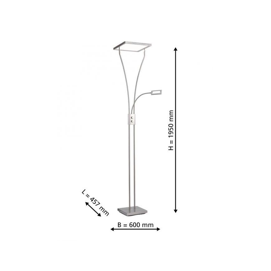 Leuchten Direkt 11722-55 - LED Reguliuojama lempa MARIAN LED/25W/230V + LED/3,6W