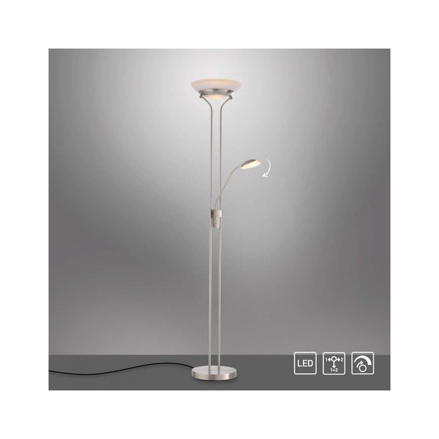 Leuchten Direkt 11730-55 - LED Reguliuojamas toršeras ZAHARA LED/16W/230V + LED/5W