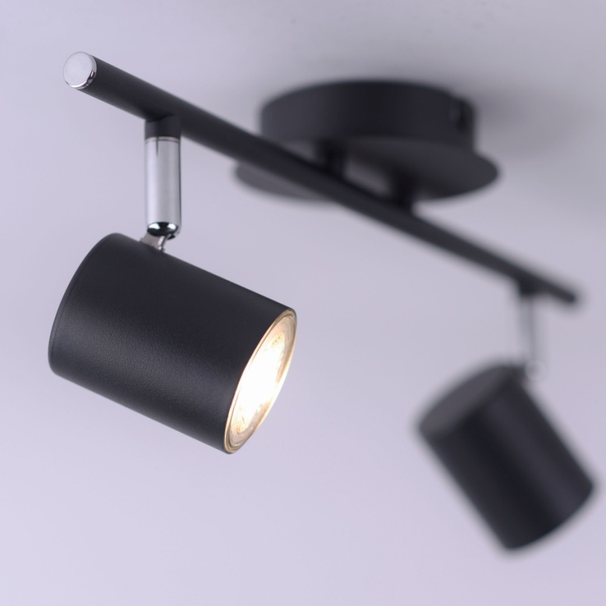 Leuchten Direkt 11942-13 - LED Akcentinis šviestuvas TARIK 2xGU10/5W/230V antracitas