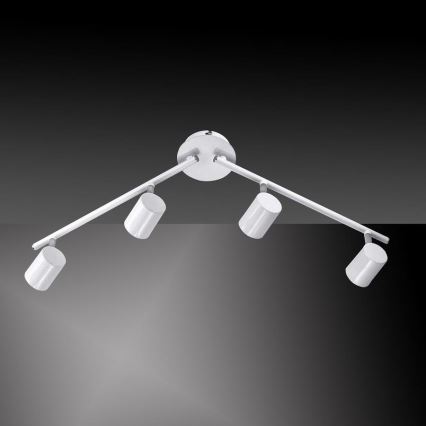 Leuchten Direkt 11944-16 - LED Akcentinis šviestuvas TARIK 4xGU10/5W/230V baltas