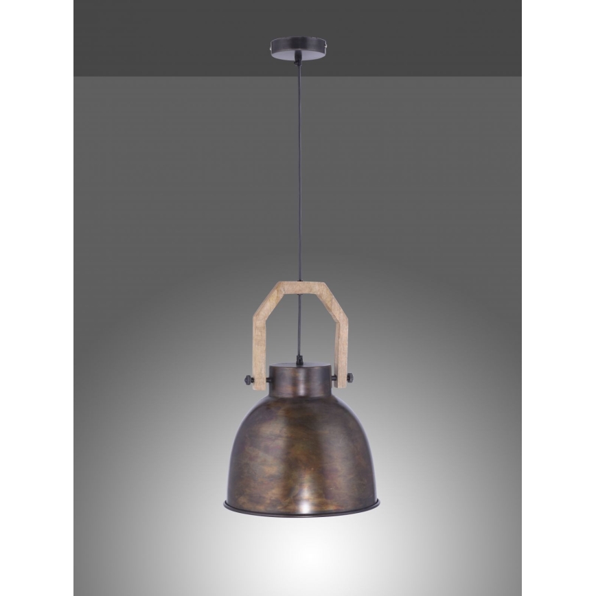 Leuchten Direkt 11986-18 - Pakabinamas sietynas SAMIA 1xE27/40W/230V mango medis