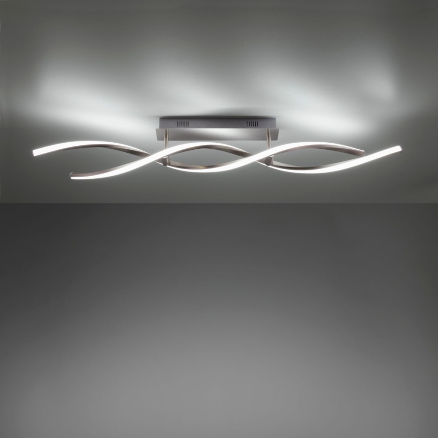 Leuchten Direkt 11993-55 - LED RGB Reguliuojamas pakabinamas sietynas ant pagrindo SWING 2xLED/8,5W/230V 2700-5000K + valdymo pultas