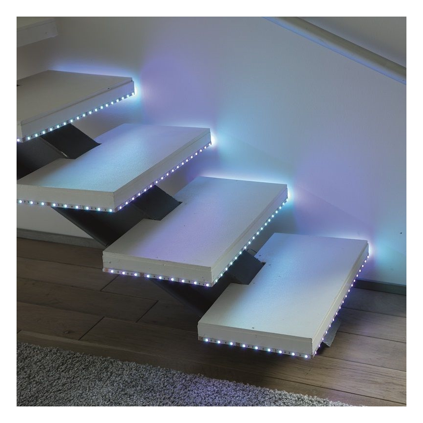 Leuchten Direkt 1210-70-BH - LED RGB Reguliuojama juosta TEANIA 3m 16,2W/12/230V + valdymo pultas
