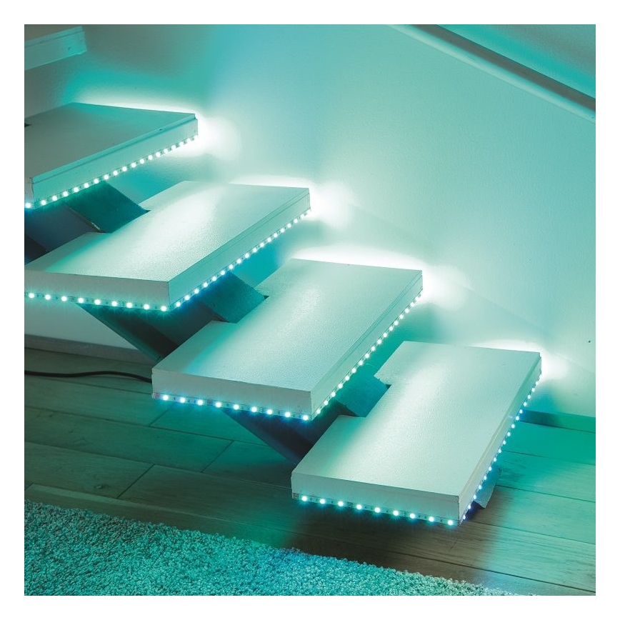 Leuchten Direkt 1210-70-BH - LED RGB Reguliuojama juosta TEANIA 3m 16,2W/12/230V + valdymo pultas