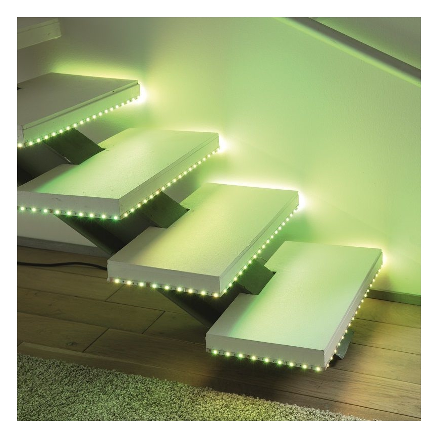 Leuchten Direkt 1210-70-BH - LED RGB Reguliuojama juosta TEANIA 3m 16,2W/12/230V + valdymo pultas