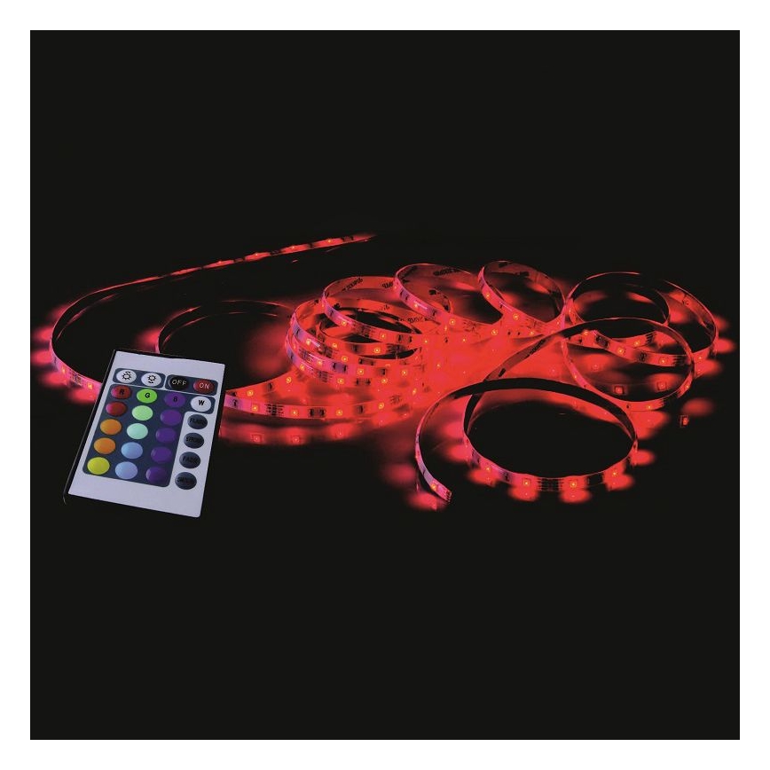 Leuchten Direkt 1210-70-BH - LED RGB Reguliuojama juosta TEANIA 3m 16,2W/12/230V + valdymo pultas