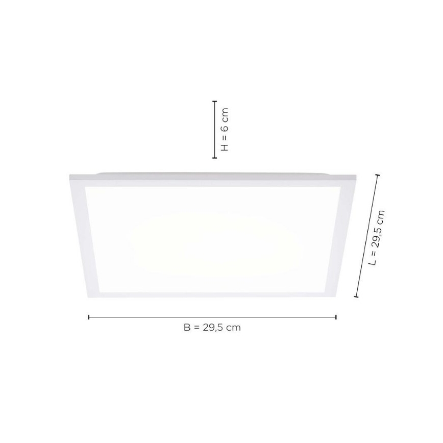 Leuchten Direkt 12200-16 - LED Lubinis šviestuvas FLAT LED/17W/230V