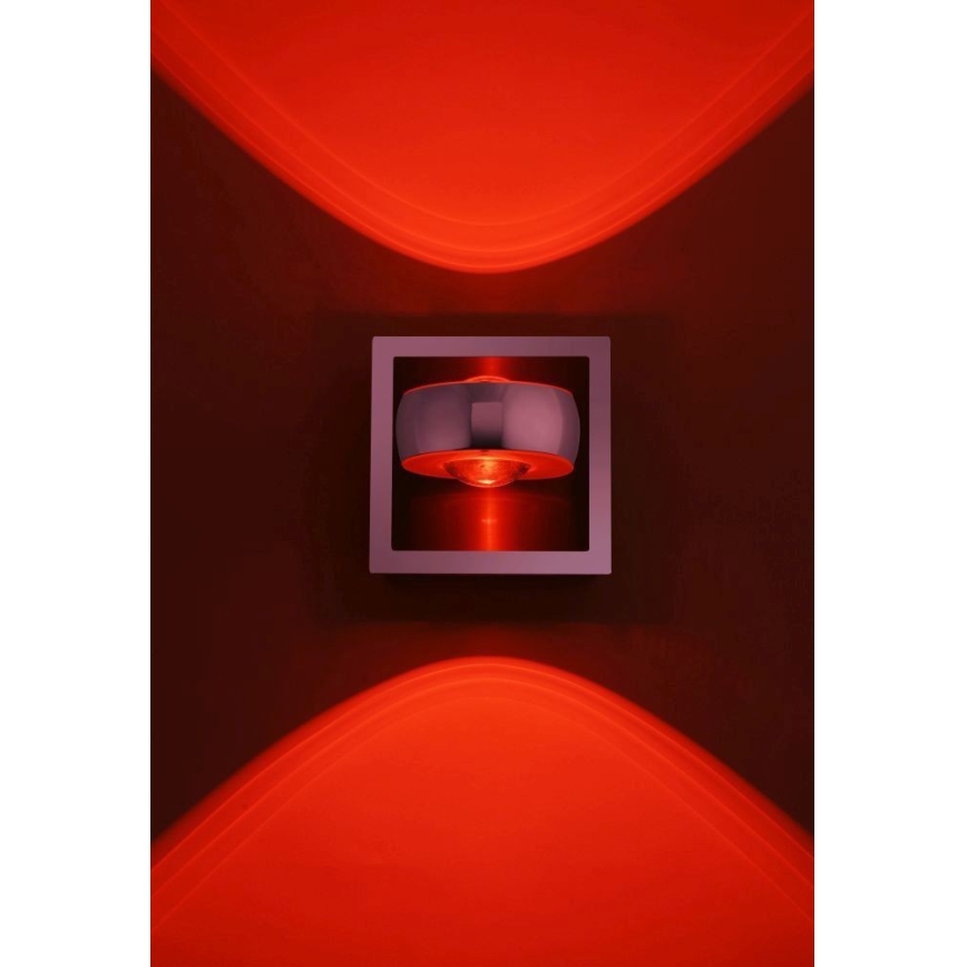 Leuchten Direkt 12471-55 -LED RGBW Reguliuojamas sieninis šviestuvas OPTI LED/6W/230V + valdymo pultas