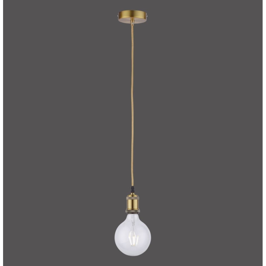 Leuchten Direkt 13570-60 - Pakabinamas sietynas DIY 1xE27/60W/230V žalvaris