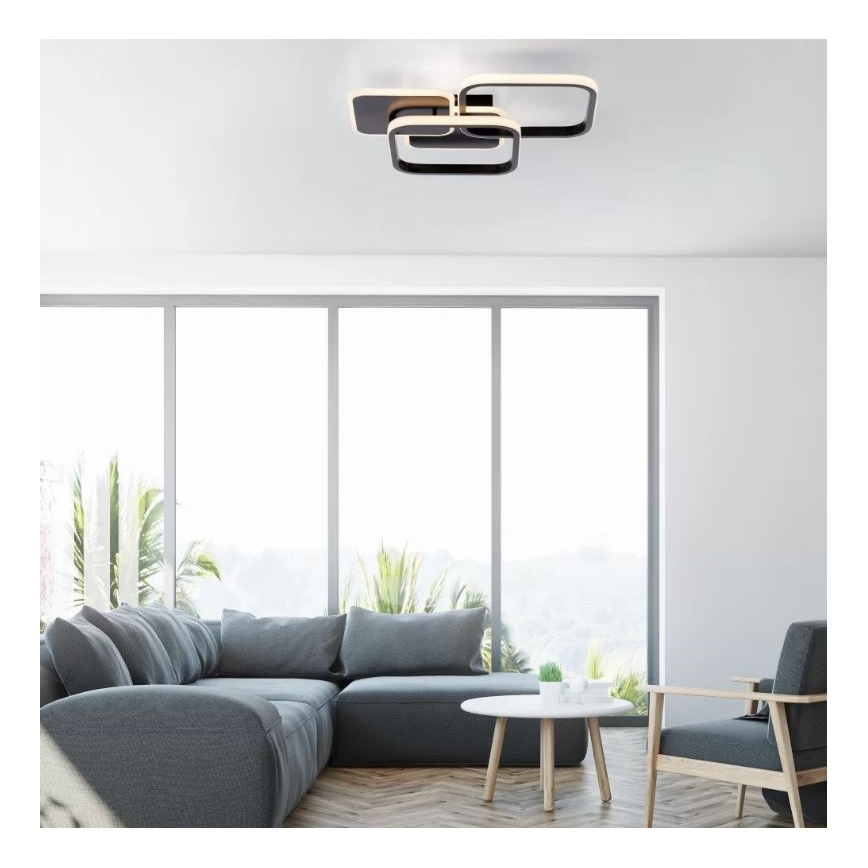 Leuchten Direkt 14117-18 - LED lubinis šviestuvas SEVENT LED/36W/230V juoda