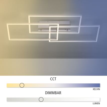 Leuchten Direkt 14150-55 - LED Prietmdomas šviestuvas IVEN 3xLED / 13W / 230V + Valdymo pultas