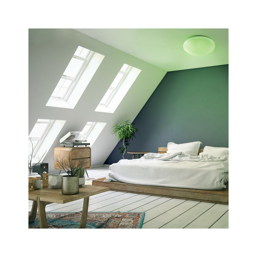 Leuchten Direkt 14241-16 - LED RGB Reguliuojamas lubinis šviestuvas SKYLER LED/5,6W/230V + valdymo pultas