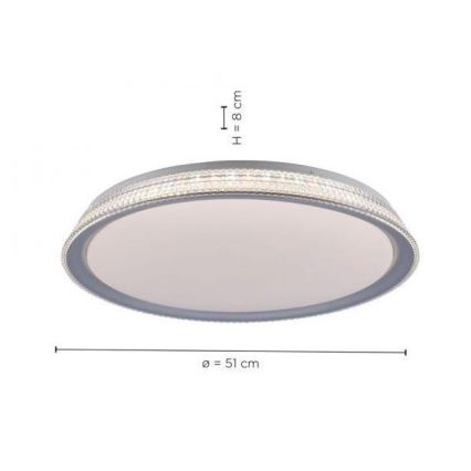 Leuchten Direkt 14359-21 - LED Reguliuojamas lubinis šviestuvas KARI LED/36W/230V