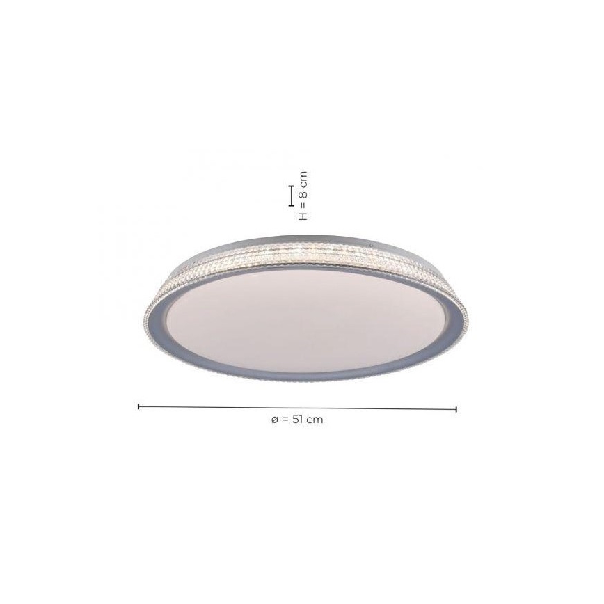 Leuchten Direkt 14359-21 - LED Reguliuojamas lubinis šviestuvas KARI LED/36W/230V