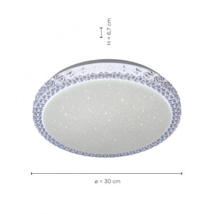 Leuchten Direkt 14370-00 - LED Reguliuojamas lubinis šviestuvas FRIDA LED/12W/230V