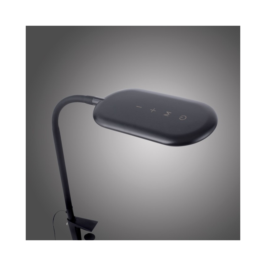 Leuchten Direkt 14404-18-LED Reguliuojama stalinė lempa su segtuku KELLY LED/7W/230V 3000/4000/6000K