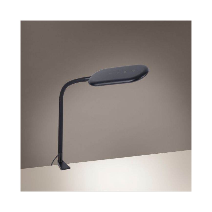 Leuchten Direkt 14404-18-LED Reguliuojama stalinė lempa su segtuku KELLY LED/7W/230V 3000/4000/6000K