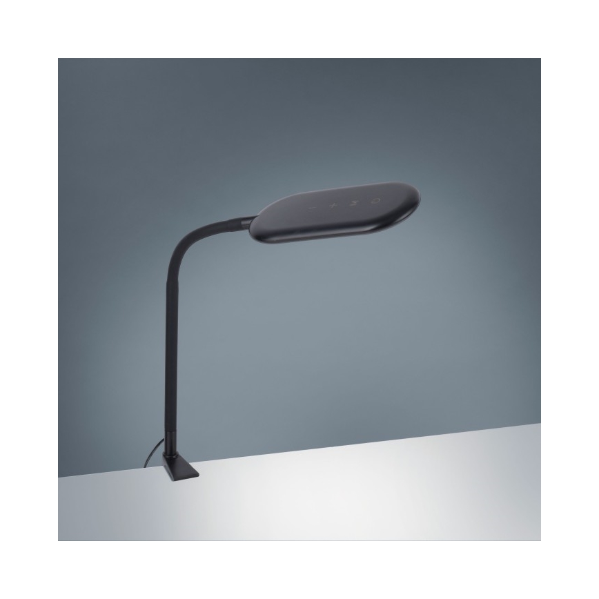 Leuchten Direkt 14404-18-LED Reguliuojama stalinė lempa su segtuku KELLY LED/7W/230V 3000/4000/6000K