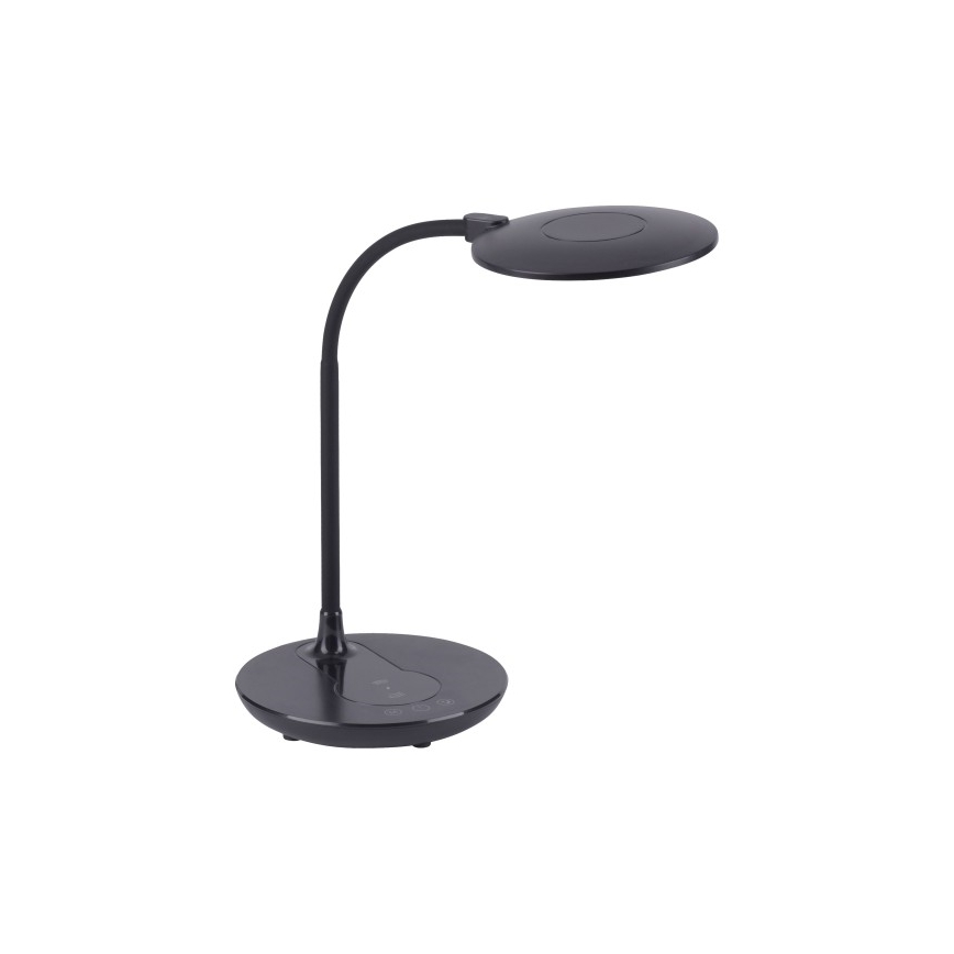 Leuchten Direkt 14416-18 - LED Pritemdoma jutiklinė stalinė lempa su belaidžiu įkrovimu ASTRID LED/5W/230V 3000/4000/5500K + USB