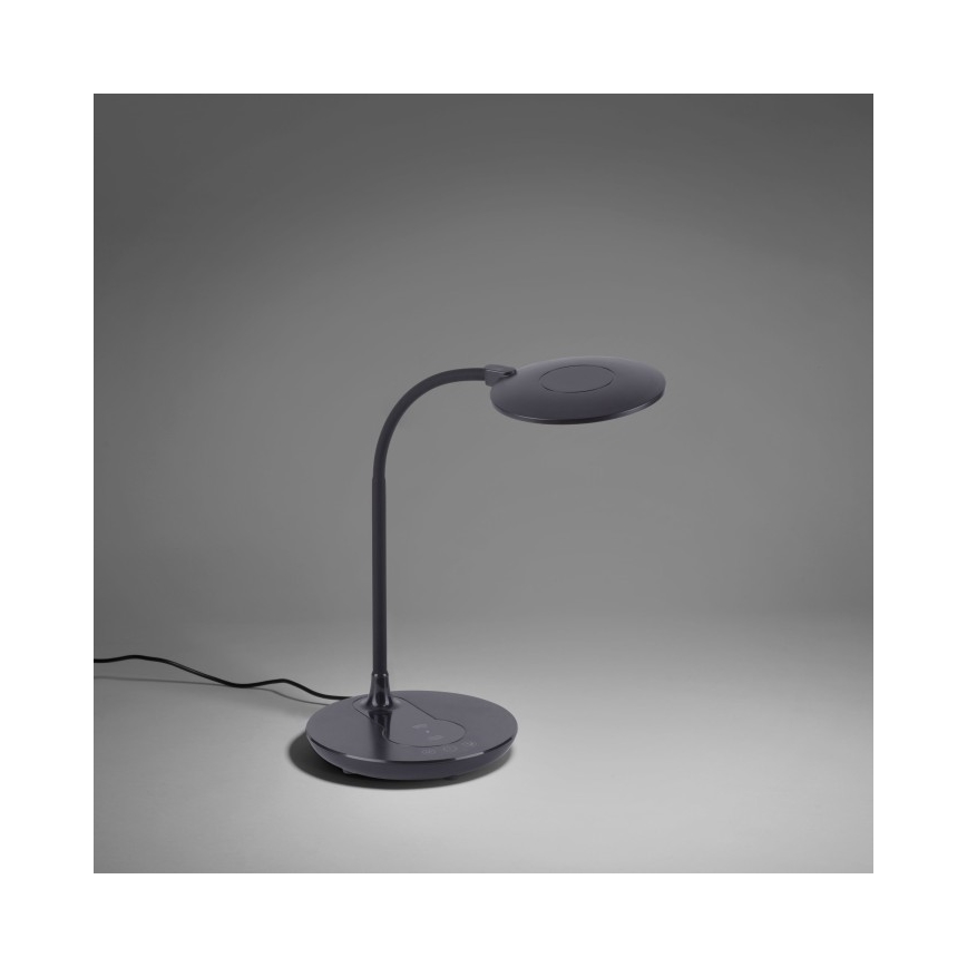 Leuchten Direkt 14416-18 - LED Pritemdoma jutiklinė stalinė lempa su belaidžiu įkrovimu ASTRID LED/5W/230V 3000/4000/5500K + USB