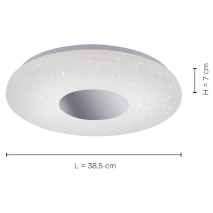 Leuchten Direkt 14422-17 - LED Vonios lubinis šviestuvas su jutikliu LAVINIA LED/18W/230V IP44