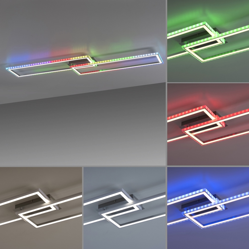 Leuchten Direkt 14635-55 - LED RGB Reguliuojamas lubinis šviestuvas FELIX LED/34,5W/230V + valdymo pultas
