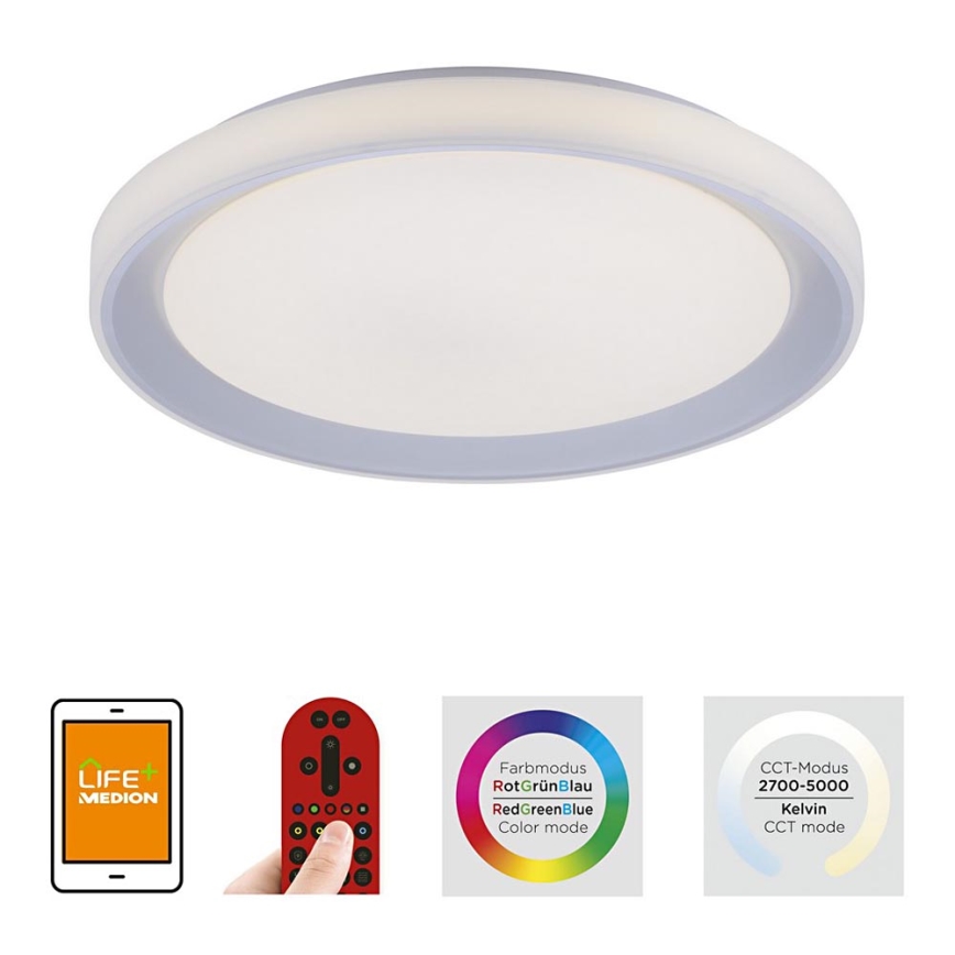 Leuchten Direkt 14661-21 - LED RGB pritemdomas šviestuvas LOLA LED / 40W / 230V Tuya + Valdymo pultas