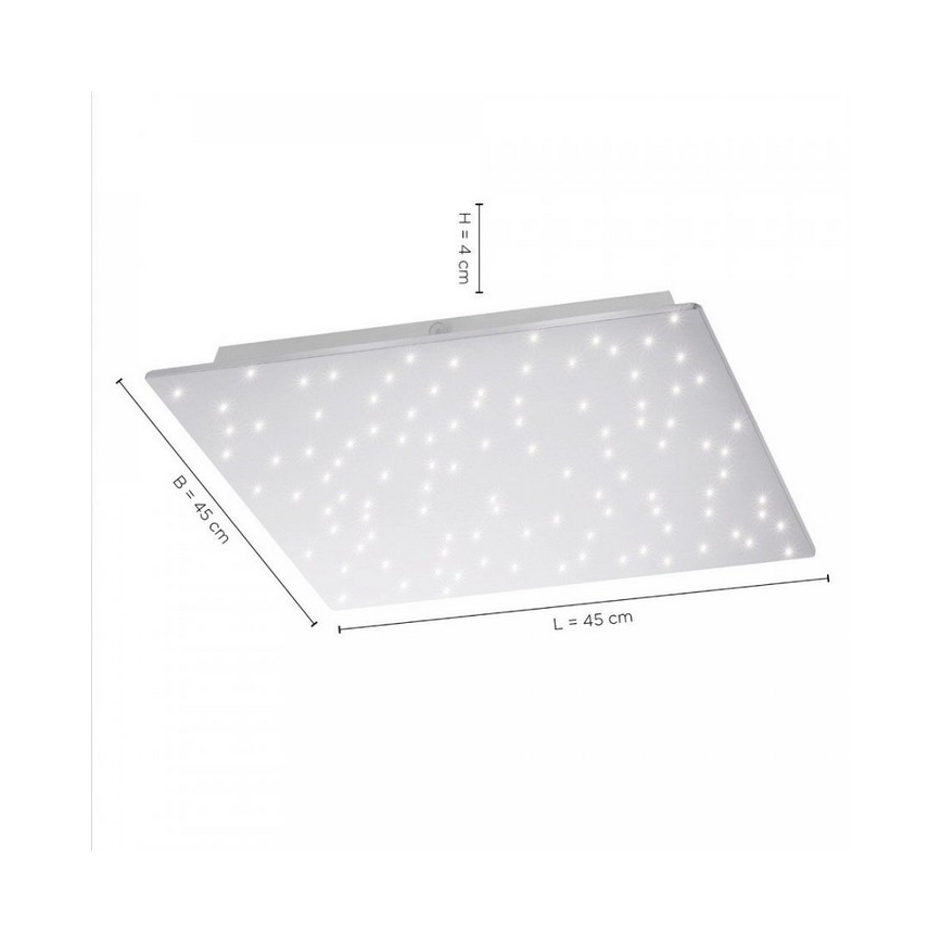 Leuchten Direkt 14671-55 - LED Reguliuojamas lubinis šviestuvas SPARKLE LED/18W/230V 2700-5000K + valdymo pultas