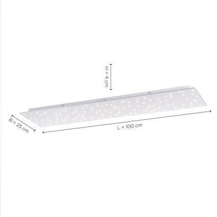 Leuchten Direkt 14672-55 - LED Reguliuojamas lubinis šviestuvas SPARKLE LED/18W/230V 2700-5000K + valdymo pultas