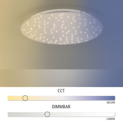 Leuchten Direkt 14673-55 - LED pritemdomas šviestuvasSPARKLE LED / 18W / 230V + Valdymo pultas