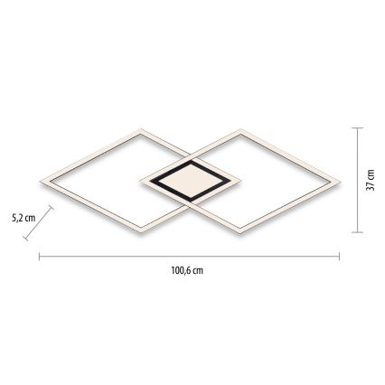 Leuchten Direkt 14695-18 - LED Lubinis šviestuvas ASMIN LED/48W/230V