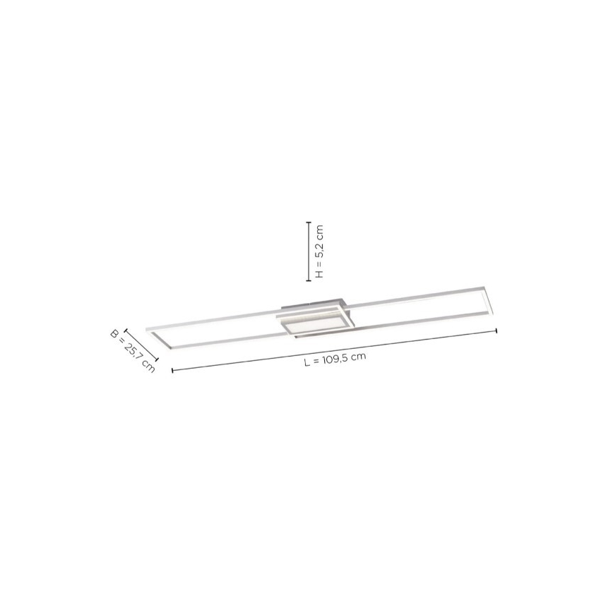 Leuchten Direkt 14711-55 - LED Reguliuojamas lubinis šviestuvas ASMIN LED/42W/230V 3000-5000K + valdymo pultas