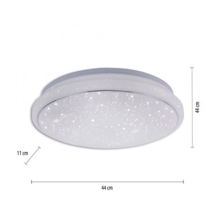 Leuchten Direkt 14743-16 - LED RGB Reguliuojamas lubinis šviestuvas JUPI LED/28W/230V Tuya 2700-5000K + valdymo pultas