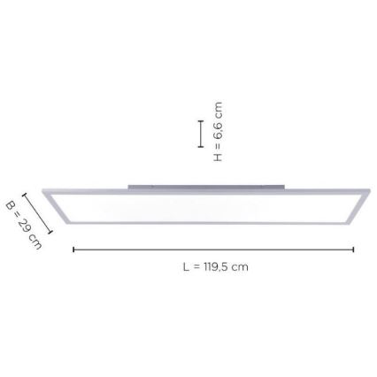 Leuchten Direkt 14753-21 - LED Ant pagrindo montuojamas skydelis FLAT LED/22W/230V