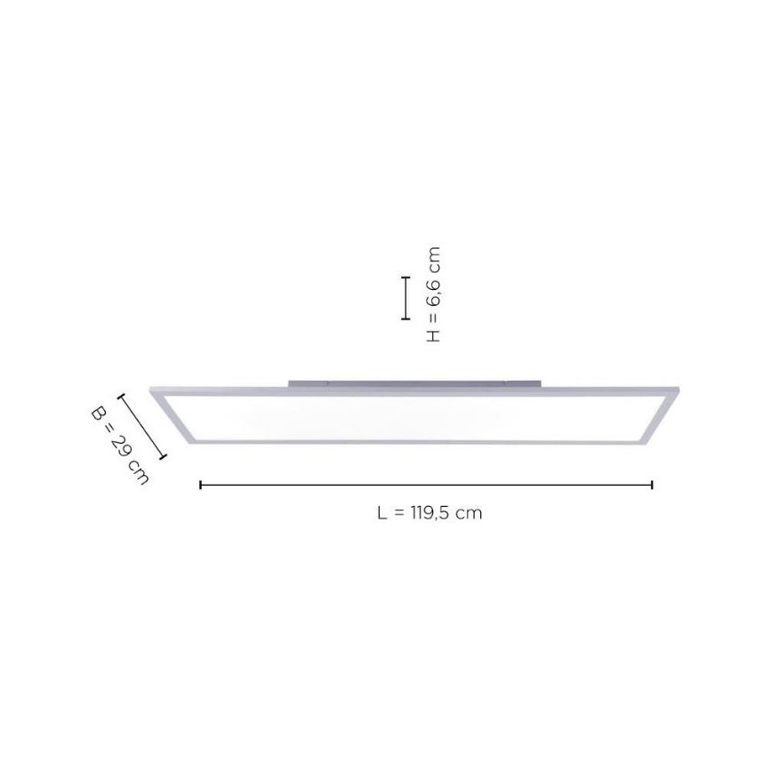 Leuchten Direkt 14753-21 - LED Ant pagrindo montuojamas skydelis FLAT LED/22W/230V