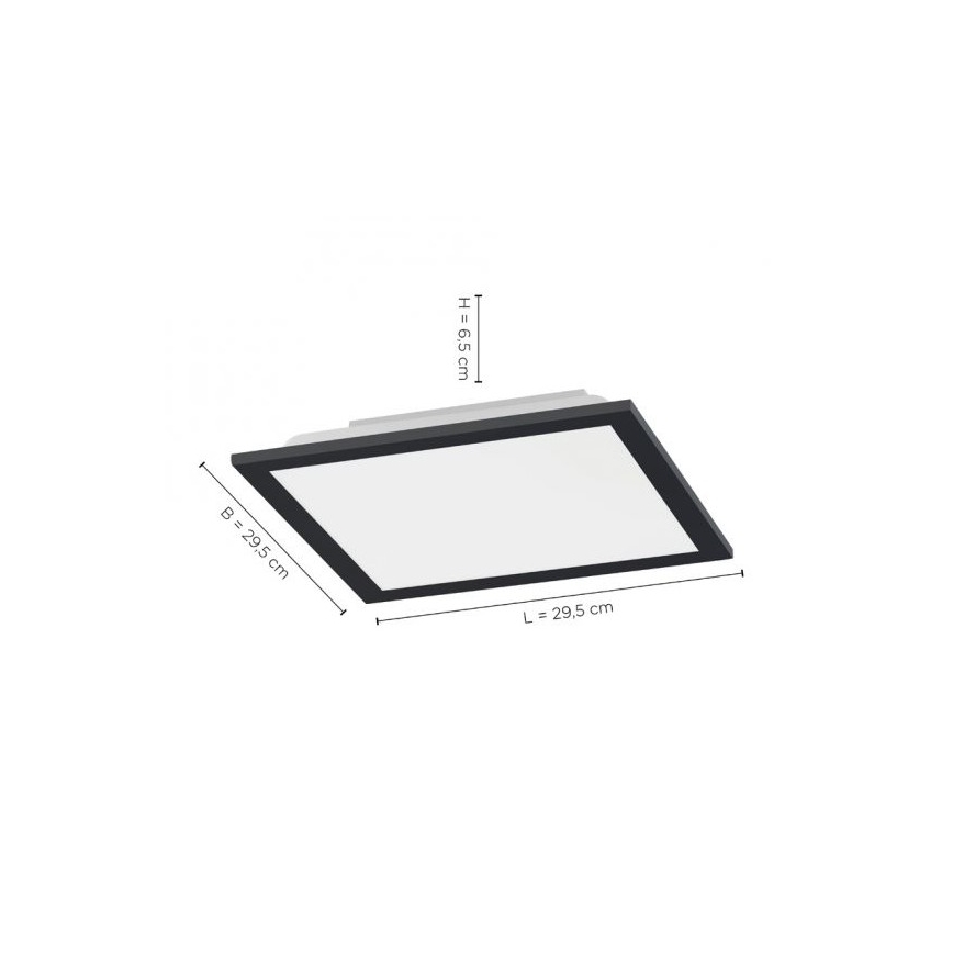 Leuchten Direkt 14754-18- LED Reguliuojamas lubinis šviestuvas FLAT LED/20W/230V 2700K-5000K + valdymo pultas