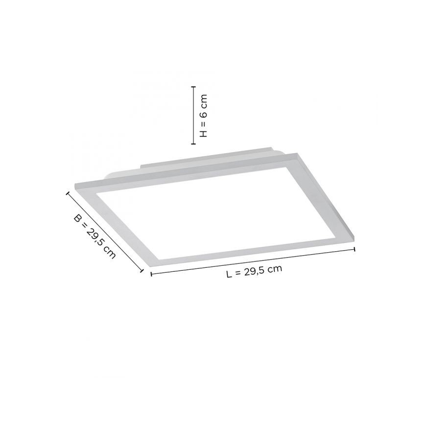 Leuchten Direkt 14754-21- LED Reguliuojamas lubinis šviestuvas FLAT LED/20W/230V 2700K-5000K + valdymo pultas