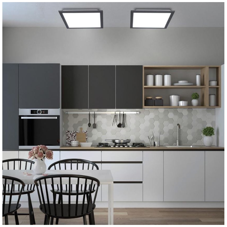 Leuchten Direkt 14755-18 - LED Reguliuojamas lubinis šviestuvas FLAT LED/28W/230V 2700-5000 + valdymo pultas