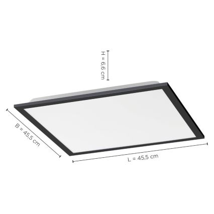 Leuchten Direkt 14755-18 - LED Reguliuojamas lubinis šviestuvas FLAT LED/28W/230V 2700-5000 + valdymo pultas