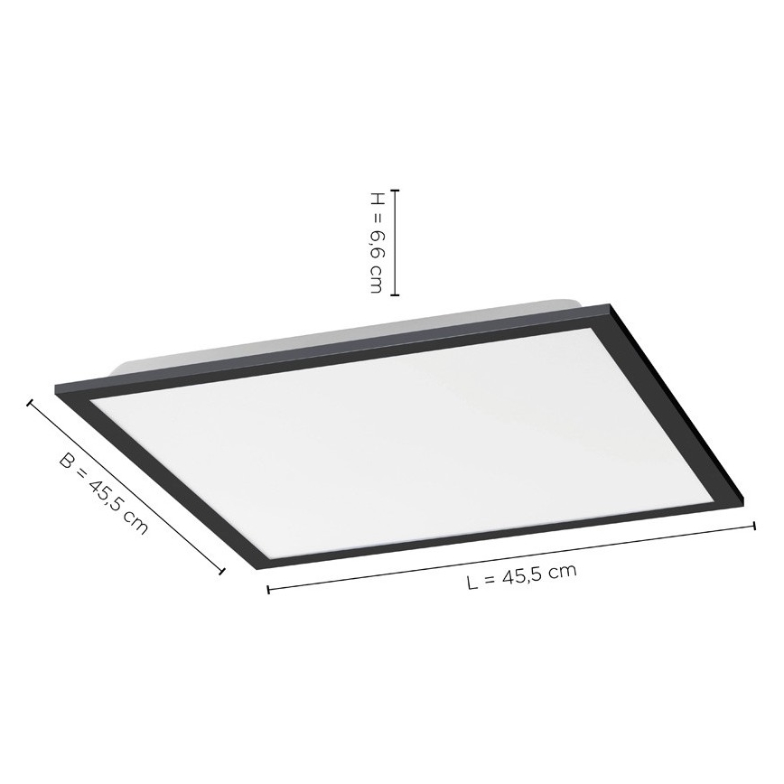 Leuchten Direkt 14755-18 - LED Reguliuojamas lubinis šviestuvas FLAT LED/28W/230V 2700-5000 + valdymo pultas