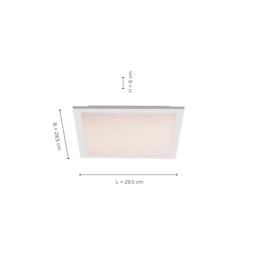 Leuchten Direkt 14760-16 - LED Reguliuojamas lubinis šviestuvas STARRYFLAT LED/20W/230V 2700-5000K + valdymo pultas
