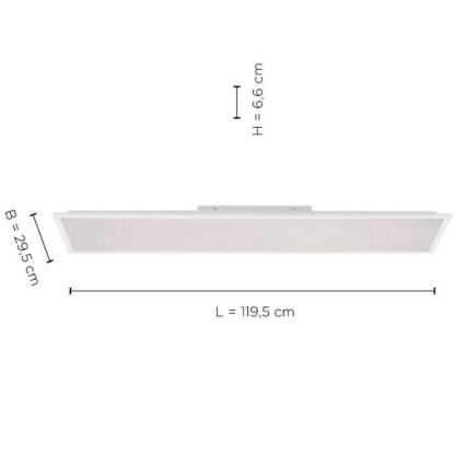 Leuchten Direkt 14762-16 - LED Reguliuojamas šviestuvas STARRYFLAT LED/36W/230V + VP