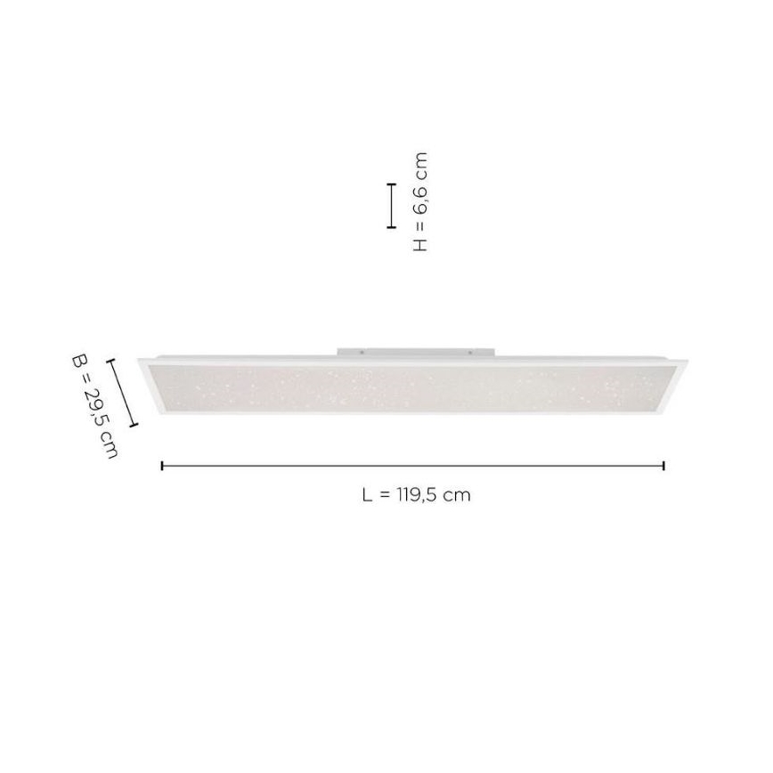 Leuchten Direkt 14762-16 - LED Reguliuojamas šviestuvas STARRYFLAT LED/36W/230V + VP