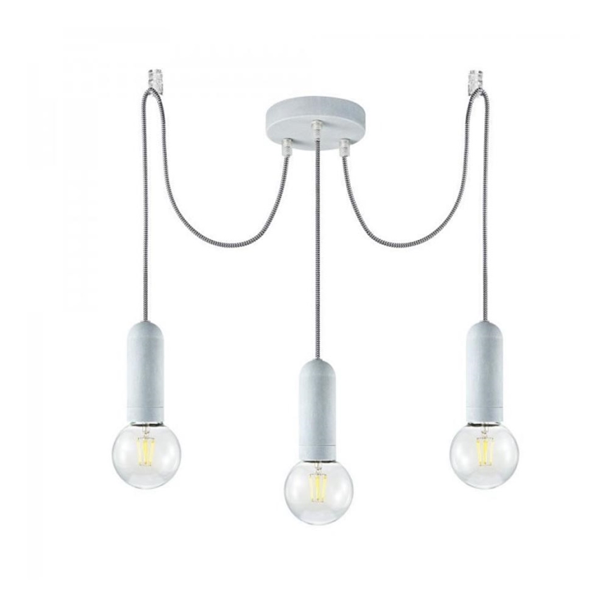 Leuchten Direkt 14776-22 - Pakabinamas sietynas TURN ME 3xE27/60W/230V voras