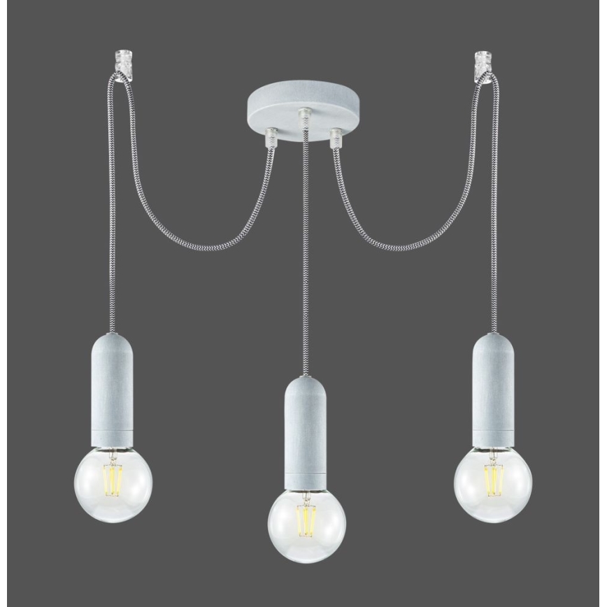 Leuchten Direkt 14776-22 - Pakabinamas sietynas TURN ME 3xE27/60W/230V voras
